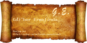 Góber Ermelinda névjegykártya